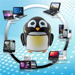 ACCESSORY POWER Penguin rechargeable speaker system with enhanced bass