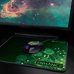 ACCESSORY POWER ENHANCE Voltaic XL Fabric Mouse Pad - Features an extra large 12.6" x 10.6"*Green*