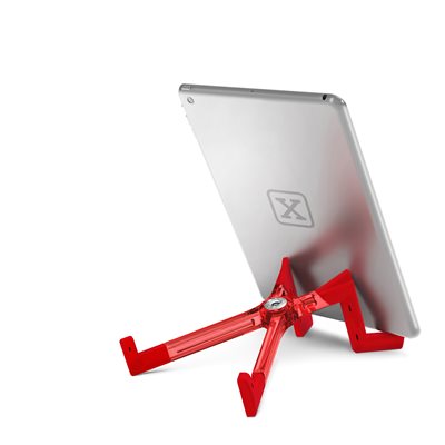 Support à tablette numérique KEKOTABLET en polycarbonate et élastomère - (rouge)