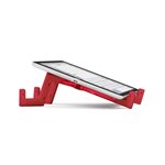 Support à tablette numérique KEKOTABLET en polycarbonate et élastomère - (rouge)