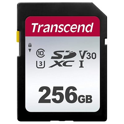 Transcend 256GB UHS-I U3 SD card  Read 95MB/s  Write 45MB/s