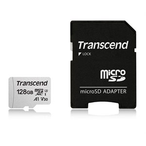 Transcend 128GB UHS-I U3 microSD with Adapte Read 95MB/s  Write 45MB/s