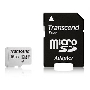 Transcend 16GB UHS-I U3 microSD with Adapte, Read 95MB/s  Write 45MB/s