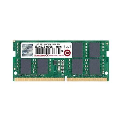 TRANSCEND 16GB DDR4 2666 SODIMM 2Rx8 1Gx8 CL19 1.2V