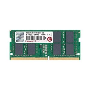 TRANSCEND 16GB DDR4 2666 SODIMM 2Rx8 1Gx8 CL19 1.2V