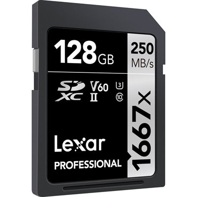 LEXAR # 128GB Professional SDHC / SDXC 1667x UHS-II