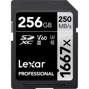 LEXAR # 256GB Professional SDHC / SDXC 1667x UHS-II