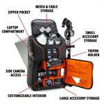 Sac à dos professionnel USA GEAR pour appareil photo reflex numérique et ordinateur portable ORANGE
