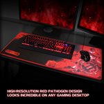 ACCESSORY POWER ENHANCE Pathogen XXL Fabric Mouse Pad RED