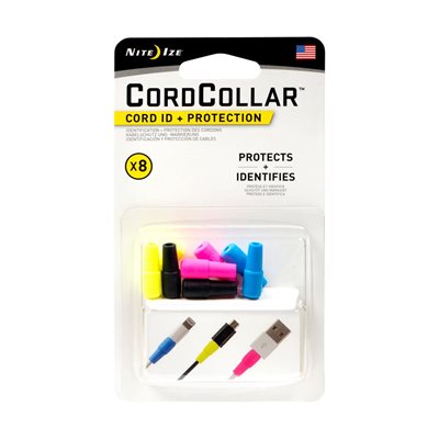 NITE IZE CordCollar  Cord ID + Protection - 8pk Assorted