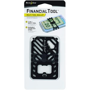 NITE IZE Financial Tool Multi Tool Wallet - Black