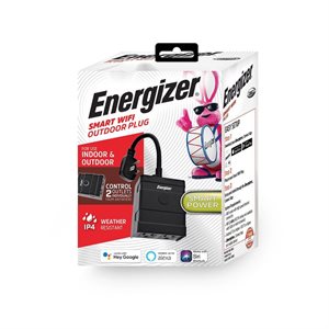 Energizer Smart Outdoor Plug Black