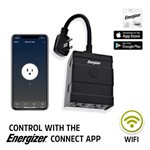 Energizer - Smart Outdoor Plug WIFI Google/Amazon compatible