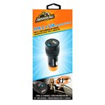 ARMORALL - Type C & USB Car Charger 3.1A - Black