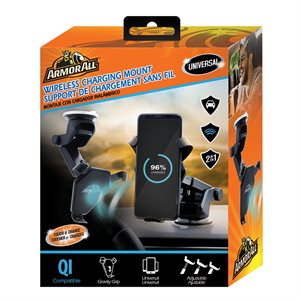 ARMORALL Wireless Charger Car Mount Black