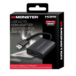 MONSTER Essentials USB 3.0 to HDMI Multi Monitor Adapter