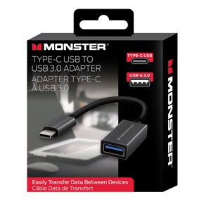 MONSTER Essentials USB-C to USB-A female adapter