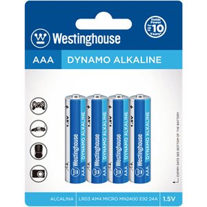 Westinghouse AAA LR03 Dynamo Alkaline  (4pcs blister)