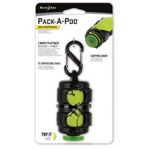 NITE IZE Pack - A - Poo Bag Dispenser + Refill Roll