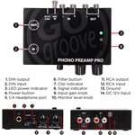 AccessoryPowerGogroove SonaVERSE Phono Preamp Pro w/RCA Input/Output DIN ConnectionRIAA Equalizati