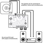 AccessoryPowerGogroove SonaVERSE Phono Preamp Pro w/RCA Input/Output DIN ConnectionRIAA Equalizati