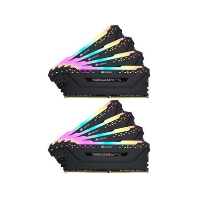 CORSAIR VENGEANCE RGB PRO 256GB (8x32GB) DDR4 3000 (PC4-24000) C16 Desktop memory-Black