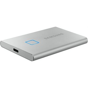 SAMSUNG 3D V-Nand 3bit MLC USB 3.2 Gen. 2 T7 Touch 1TB Portable SSD - Silver