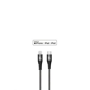 LAX 4FT Apple MFi Certified Durable Braided Nylon USB-C to Lightning Cables Black