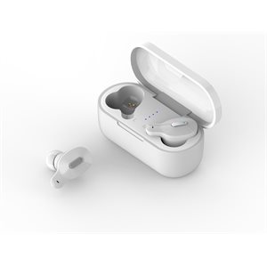 LAX Laud True Wireless  In-Ear Bluetooth Earbuds with Charging Case White