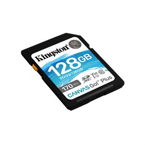 Kingston 128GB SDXC Canvas Go Plus 170R C10 UHS-I U3 V30