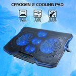 ACCESSORY POWER ENHANCE CRYOGEN Gaming Laptop Cooling Stand - Black with Blue LED