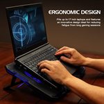 ACCESSORY POWER ENHANCE CRYOGEN Gaming Laptop Cooling Stand - Black with Blue LED