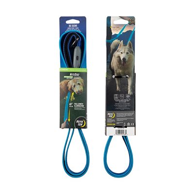 NITE IZE NiteDog Rechargeable LED Leash - Blue/Blue LED