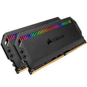 CORSAIR DOMINATOR PLATINUM RGB 32GB (2x16GB) DDR4 3600 (PC4-28800)C18 1.35V AMD Optimized Memory-BLK