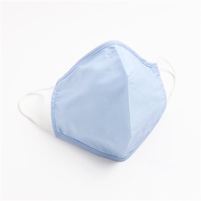 Washable & Reusable 50%Cotton50%Polyester Lt Blue Masks  Pack of 5