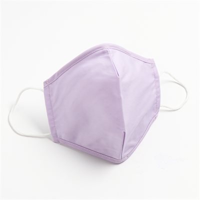 Washable & Reusable 50%Cotton50%Polyester Lilac Masks  Pack of 5