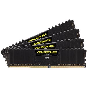 Corsair VENGEANCE LPX 128GB (4X32GB) DDR4 4000 (PC4-32000) C18 1.35V with Airflow Fan - BLACK