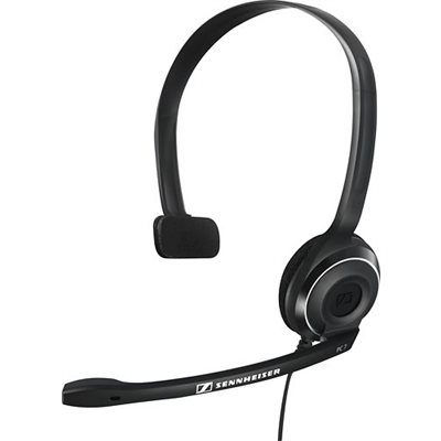 Sennheiser PC 7 USB - Casque mono USB pour PC et MAC avec micro unidirectionnel