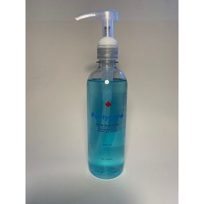 Gel désinfectant PurHygiène pour les mains avec pompe (500 ml) [Produit Québécois]