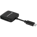 TRANSCEND SD/microSD Card Reader USB 3.2 Gen 1 Black Type C