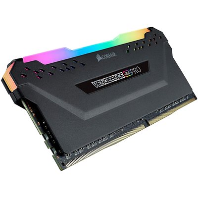 Corsair VENGEANCE RGB PRO 8GB (1X8GB) DDR4 3600 (PC4-28800) C18 Optimized for AMD Ryzen - BLAC