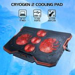 ACCESSORY POWER - ENHANCE - Cryogen Gaming Laptop Cooling Stand - Black/Red light -