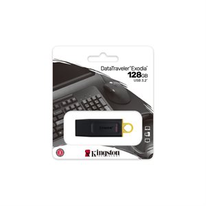 Kingston Clé DataTraveler Exodia 128GO USB 3.2 Gen1 (Noire - Jaune)