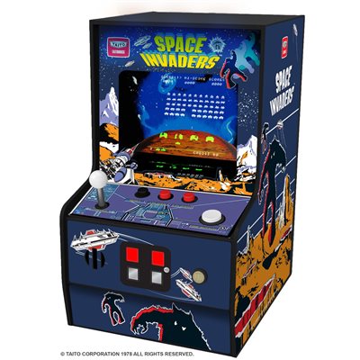 My Arcade 6.75" Collectible Retro - Space Invaders Micro Player - Blue