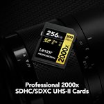 Lexar Professional SDXC 2000X 128GB Card Only UHSII BL Class 10 U3 V90