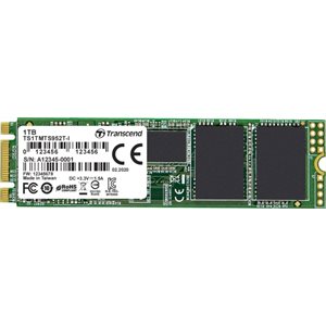 Transcend 1TB M.2 2280 SSD SATA3 B+M Key 3D TLC PE: 3K Wide Temp.