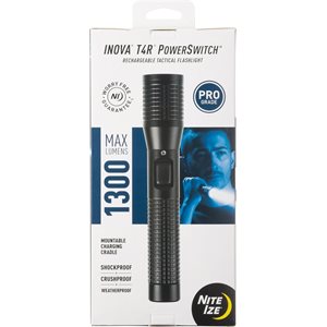 NITE IZE INOVA T4R PowerSwitch Rechargeable Tactical Flashlight