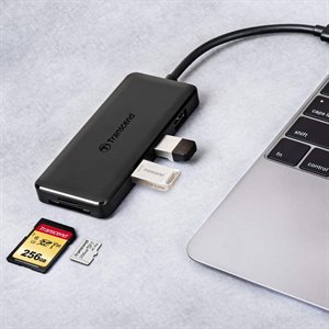 Transcend's 6-in-1 USB Type-C Hub HUB5C (PD,MicroSD/SD/USB reader)