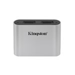 KINGSTON USB3.2 Gen1 Workflow Dual-Slot microSDHC/SDXC UHS-II Card Reader