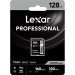 Lexar 128GB Professional 1066x SDXC UHS-I Card SILVER Series